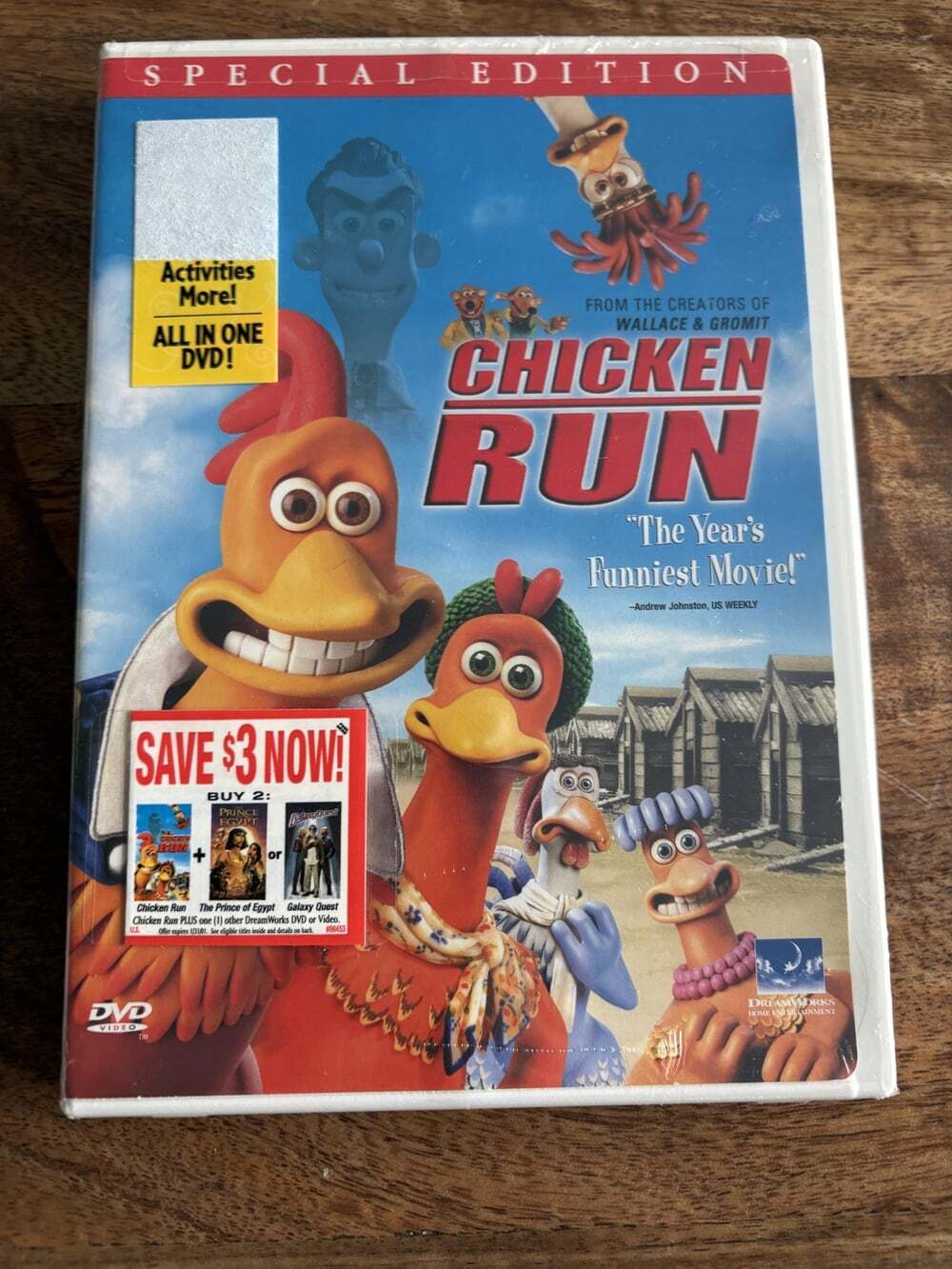 Chicken Run DVD Special Edition Widescreen G DreamWorks Family Movie New Sealed